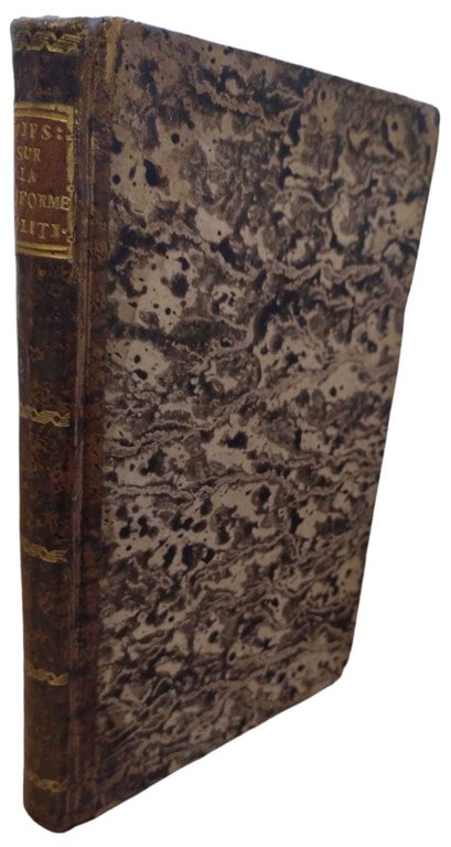 SUR MOSES MENDELSSOHN, SUR LA REFORME POLITIQUE DES JUIFS : …