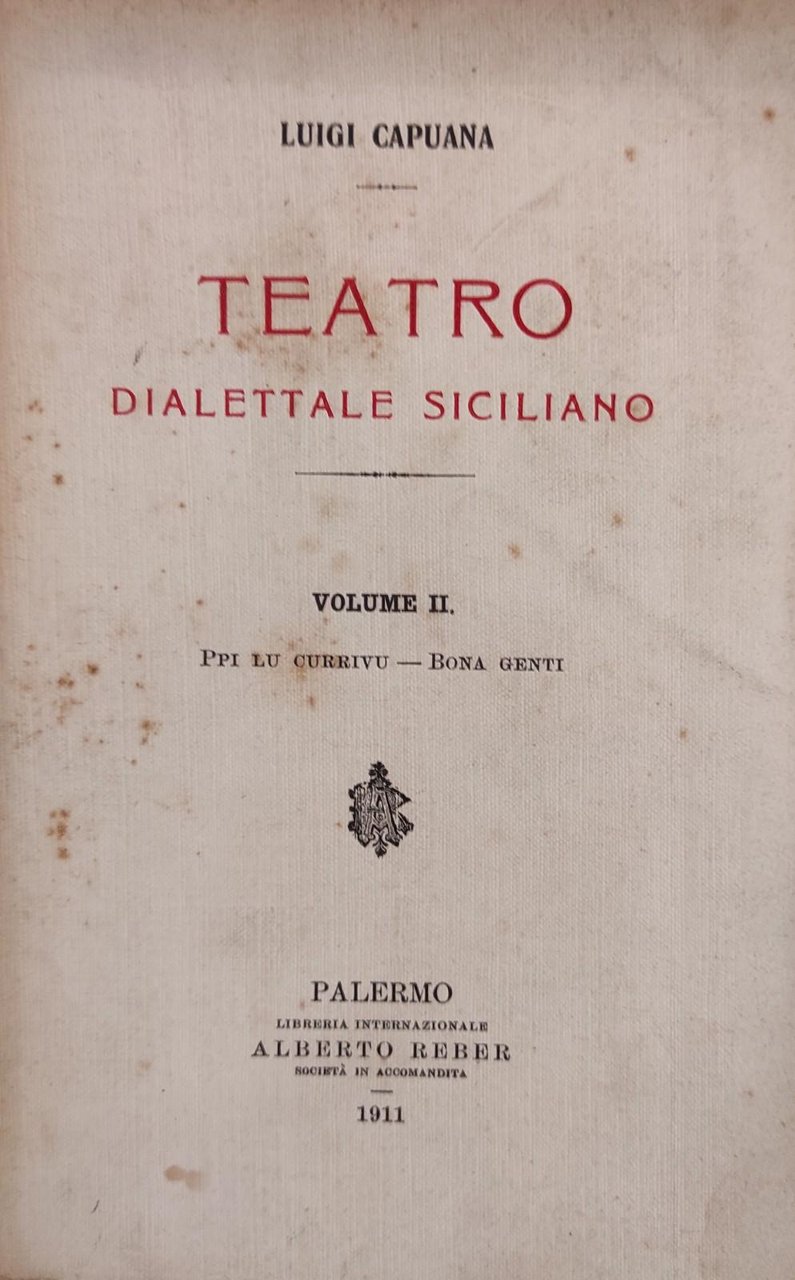 TEATRO DIALETTALE SICILIANO