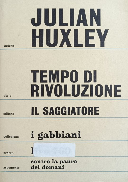 TEMPO DI RIVOLUZIONE