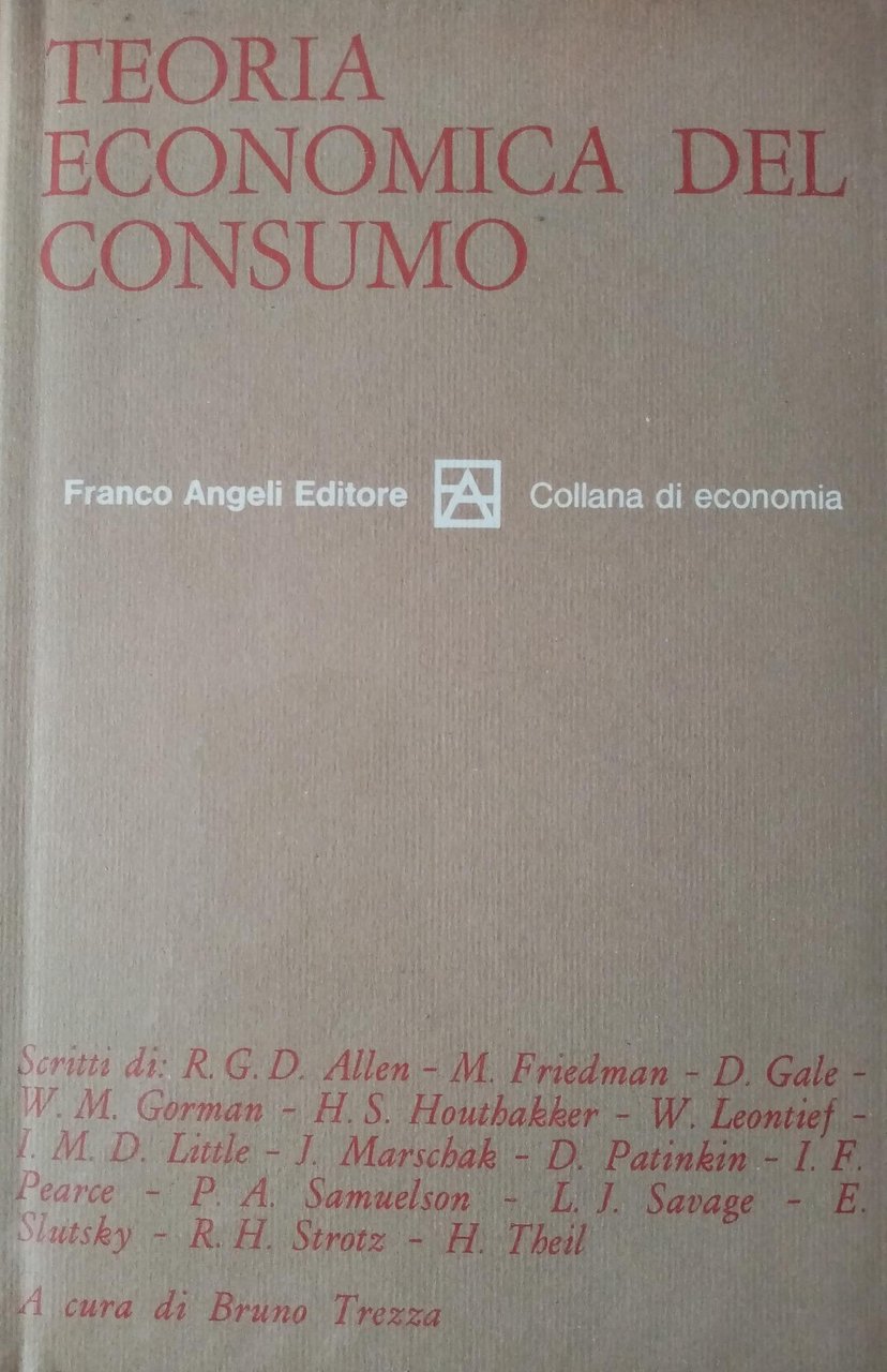 TEORIA ECONOMICA DEL CONSUMO