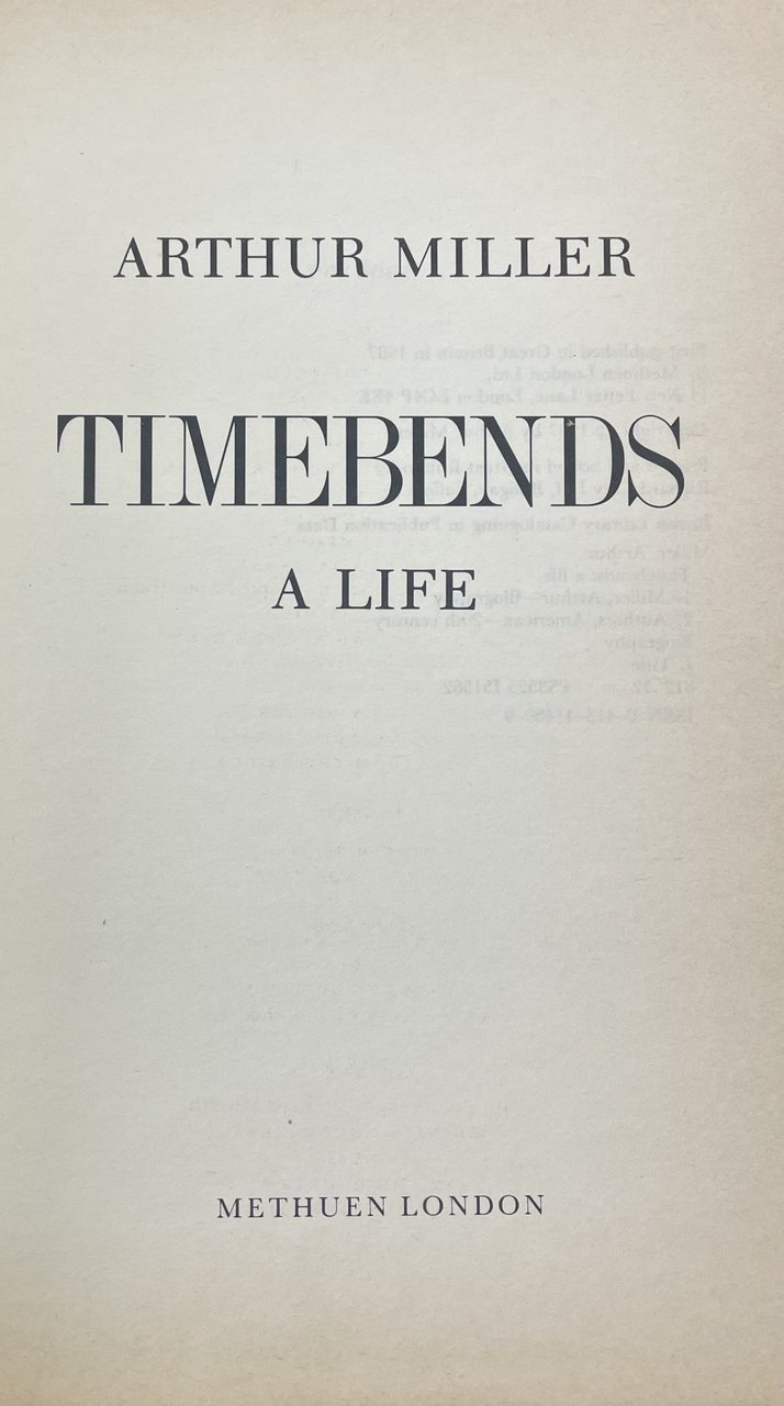 TIMEBENDS. A LIFE
