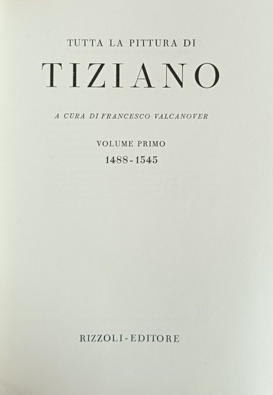 TUTTA LA PITTURA DI TIZIANO