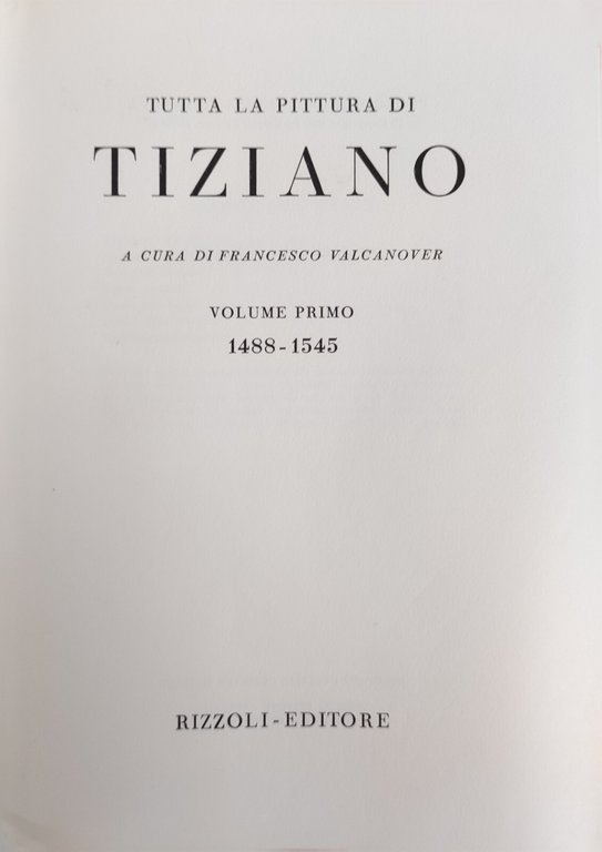 TUTTA LA PITTURA DI TIZIANO