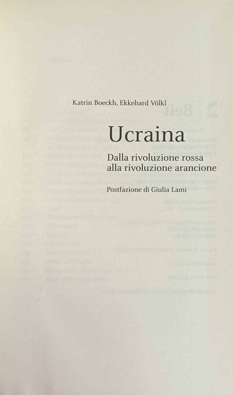 UCRAINA. DALLA RIVOLUZIONE ROSSA ALLA RIVOLUZIONE ARANCIONE