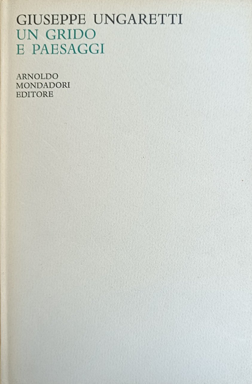 UN GRIDO E PAESAGGI