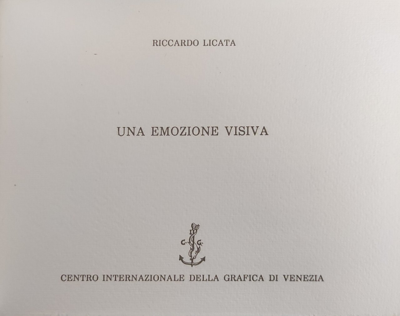 UNA EMOZIONE VISIVA | Immagine principale
