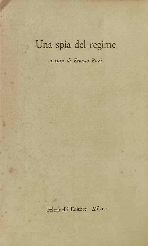 UNA SPIA DEL REGIME