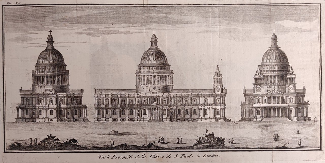 VARII PROSPETTI DELLA CHIESA DI S. PAOLO IN LONDRA