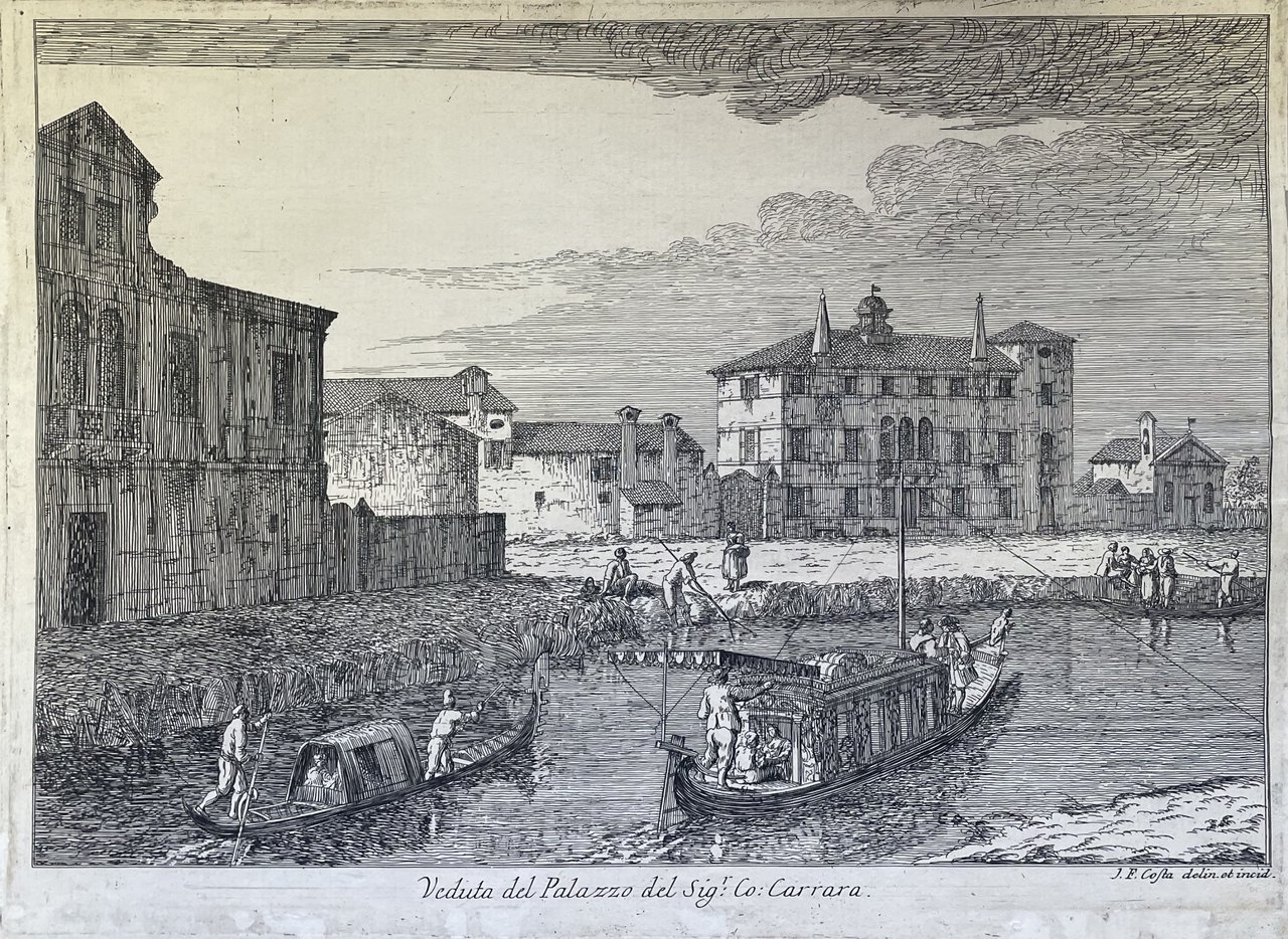 VEDUTA DEL PALAZZO DEL SIGNOR CARRARA: CO: CARRARA