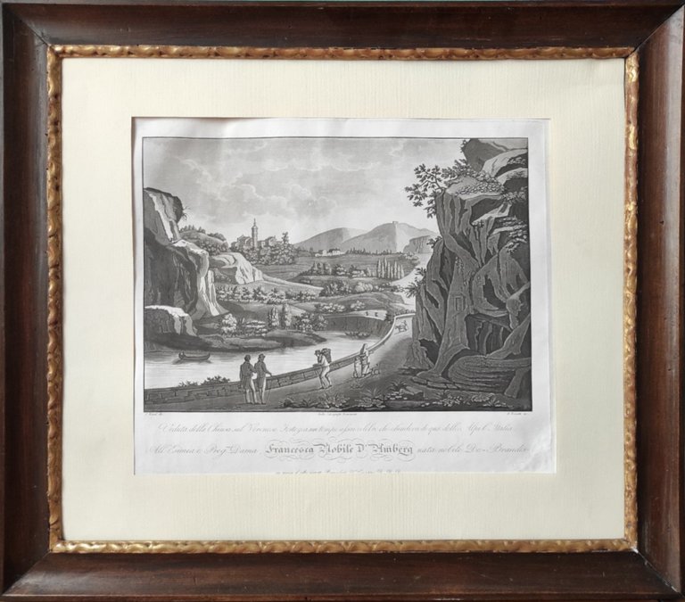 VEDUTA DELLA CHIUSA SUL VERONESE. FORTEZZA UN TEMPO ASSAI CELEBRE …