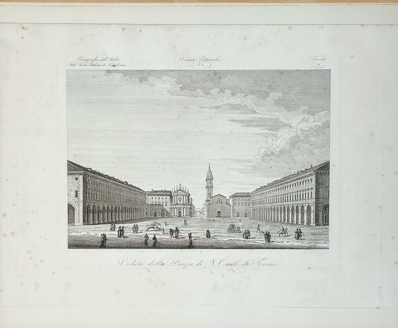 VEDUTA DELLA PIAZZA S. CARLO DI TORINO
