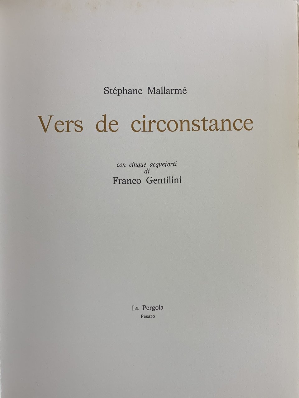 VERS DE CIRCONSTANCE