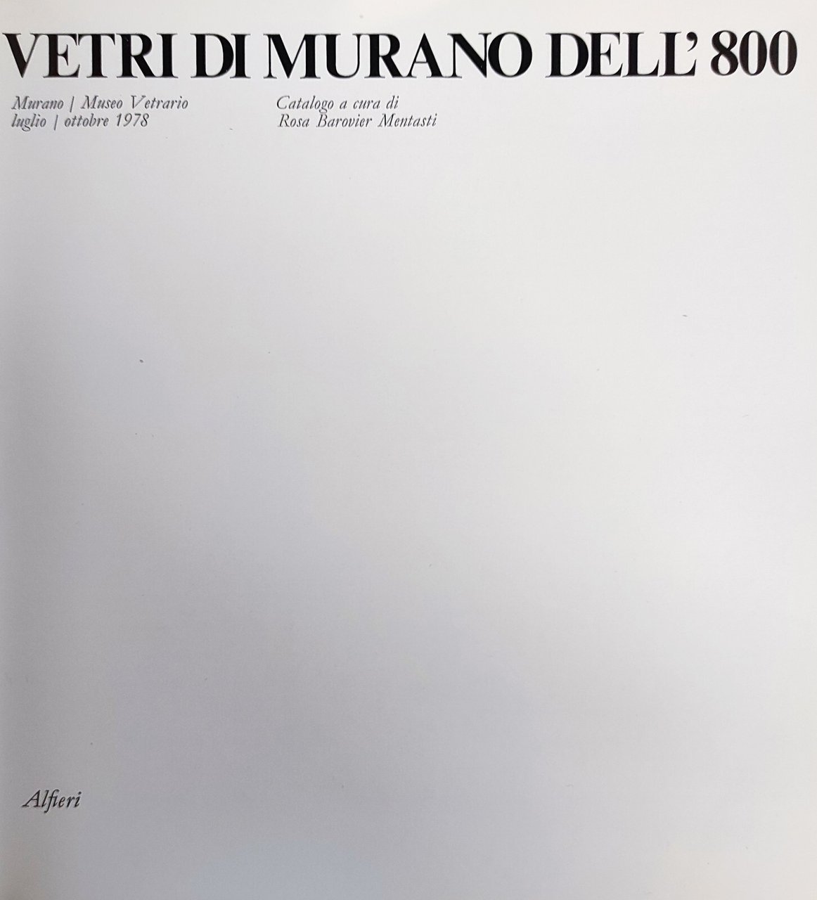 VETRI DI MURANO NELL'800