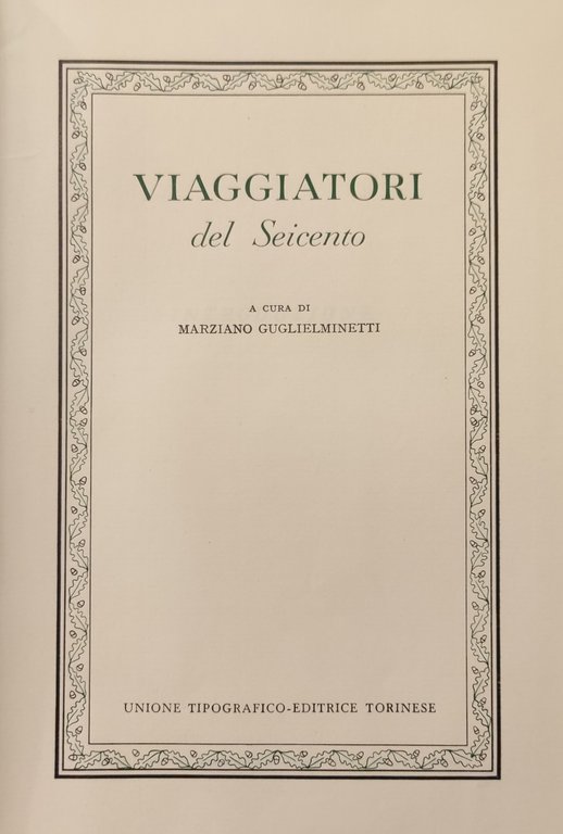 VIAGGIATORI DEL SEICENTO
