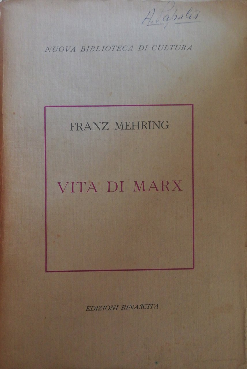 VITA DI MARX