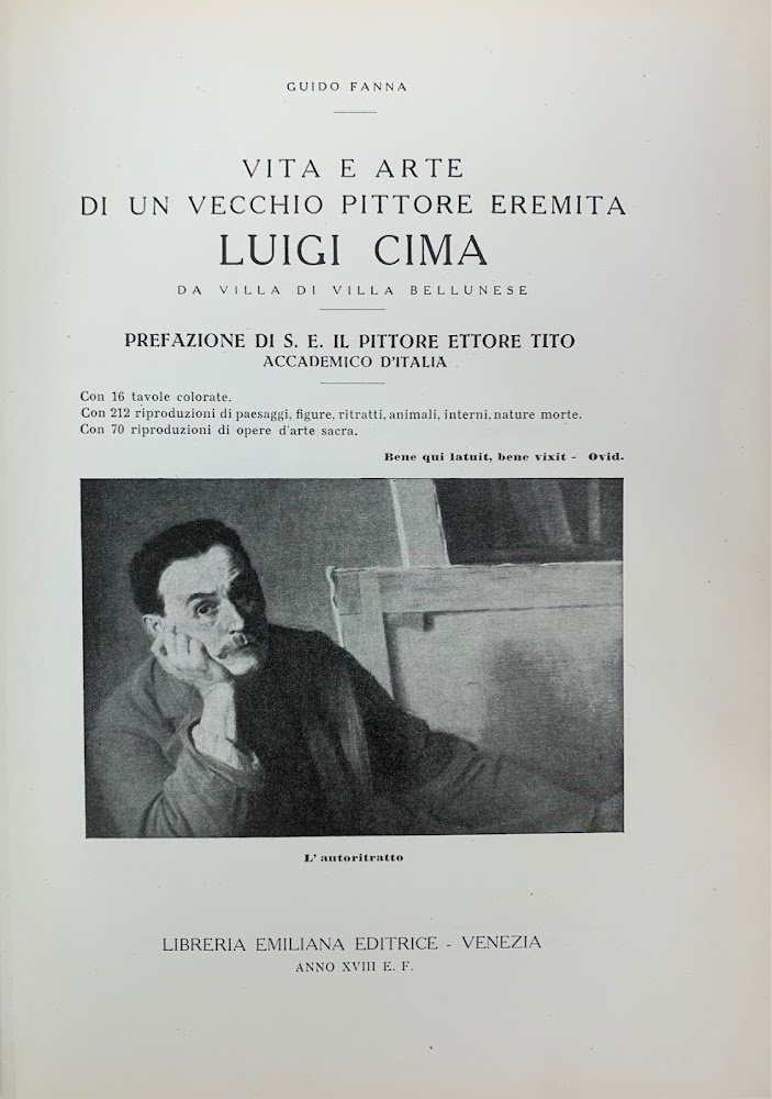 VITA E ARTE DI UN VECCHIO PITTORE EREMITA LUIGI CIMA …