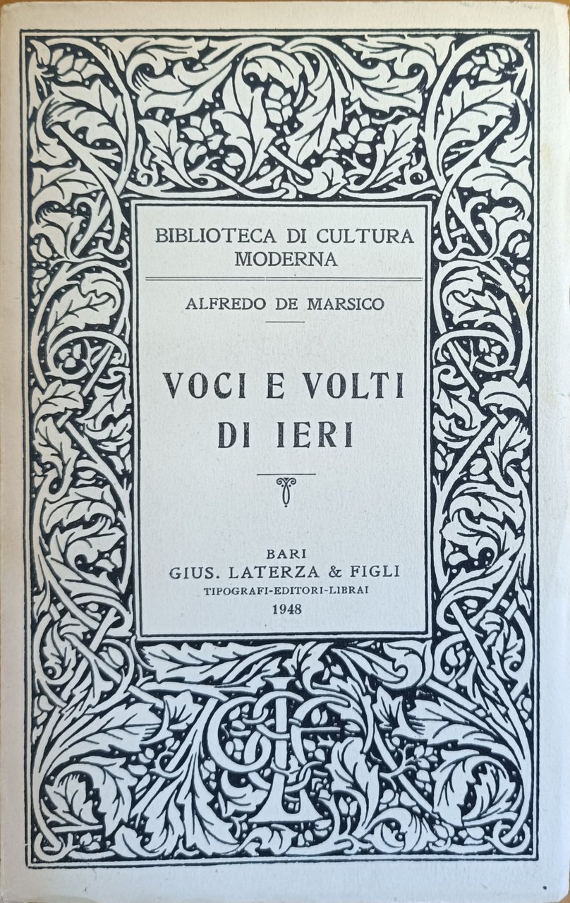 VOCI E VOLTI DI IERI