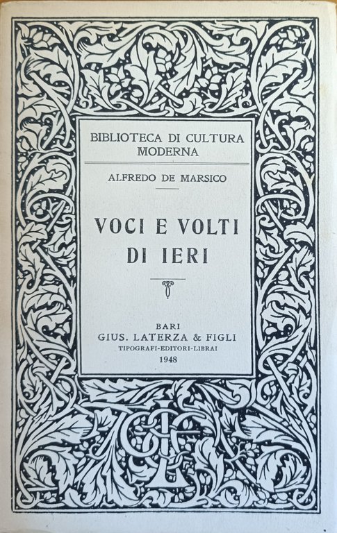 VOCI E VOLTI DI IERI