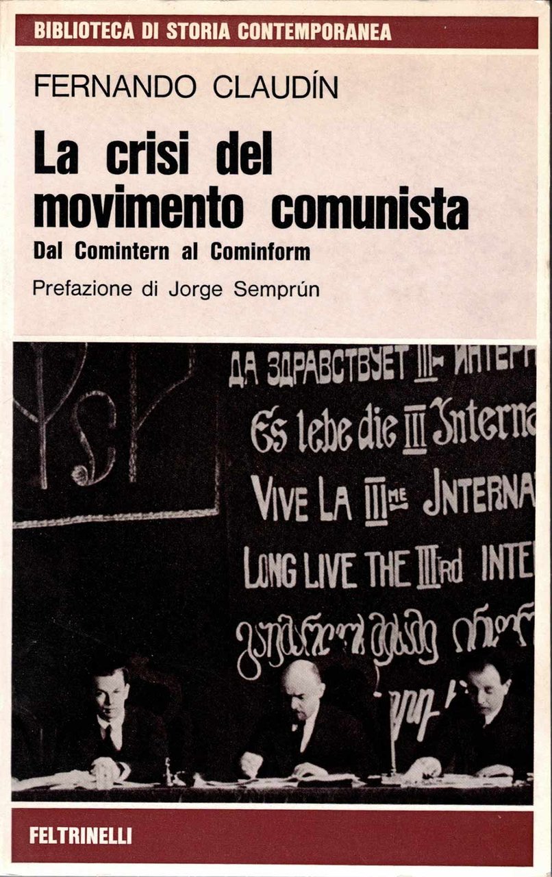 CRISI DEL MOVIMENTO COMUNISTA