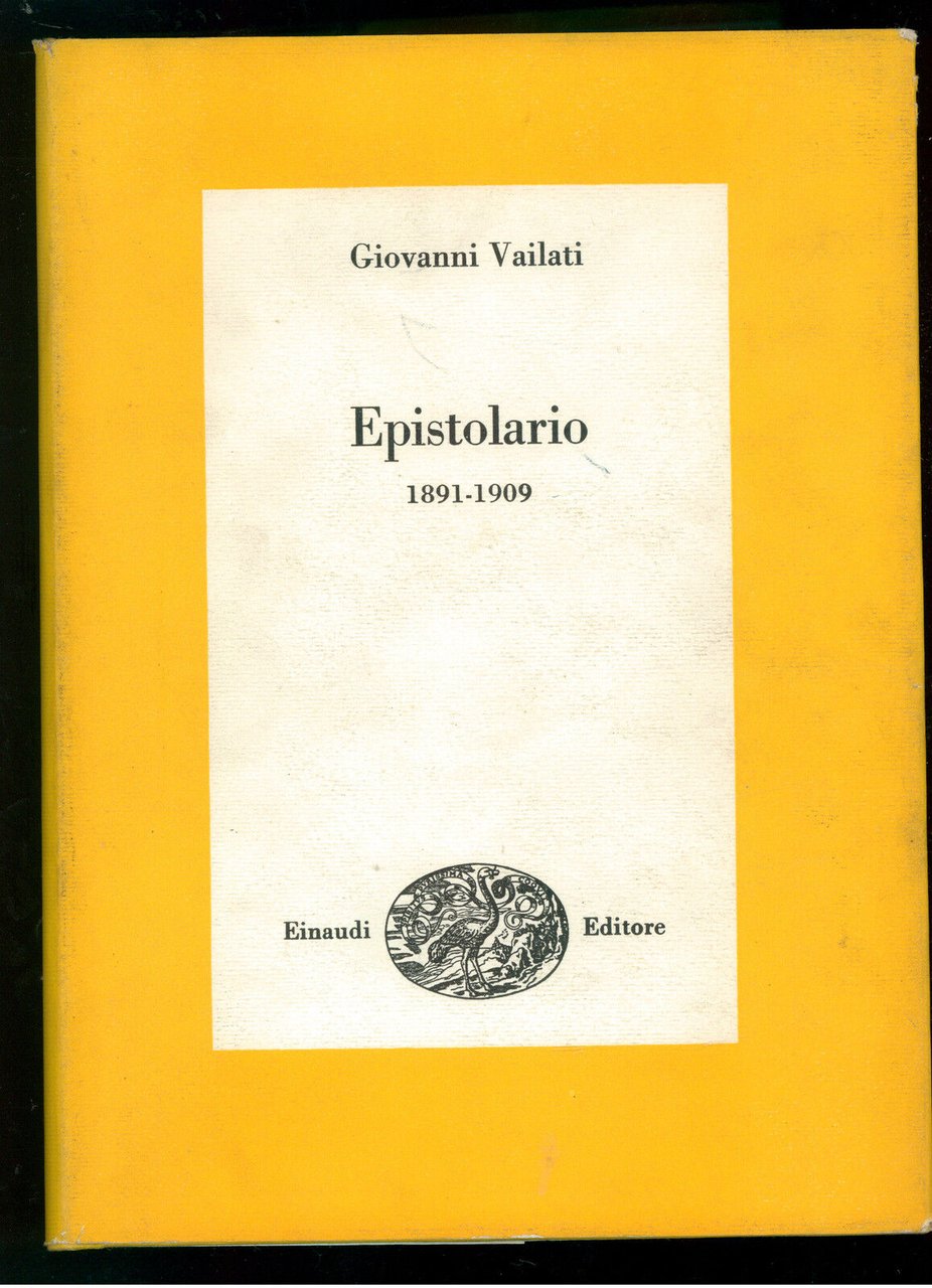 EPISTOLARIO 1891-1909