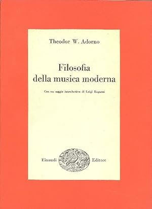 FILOSOFIA DELLA MUSICA MODERNA