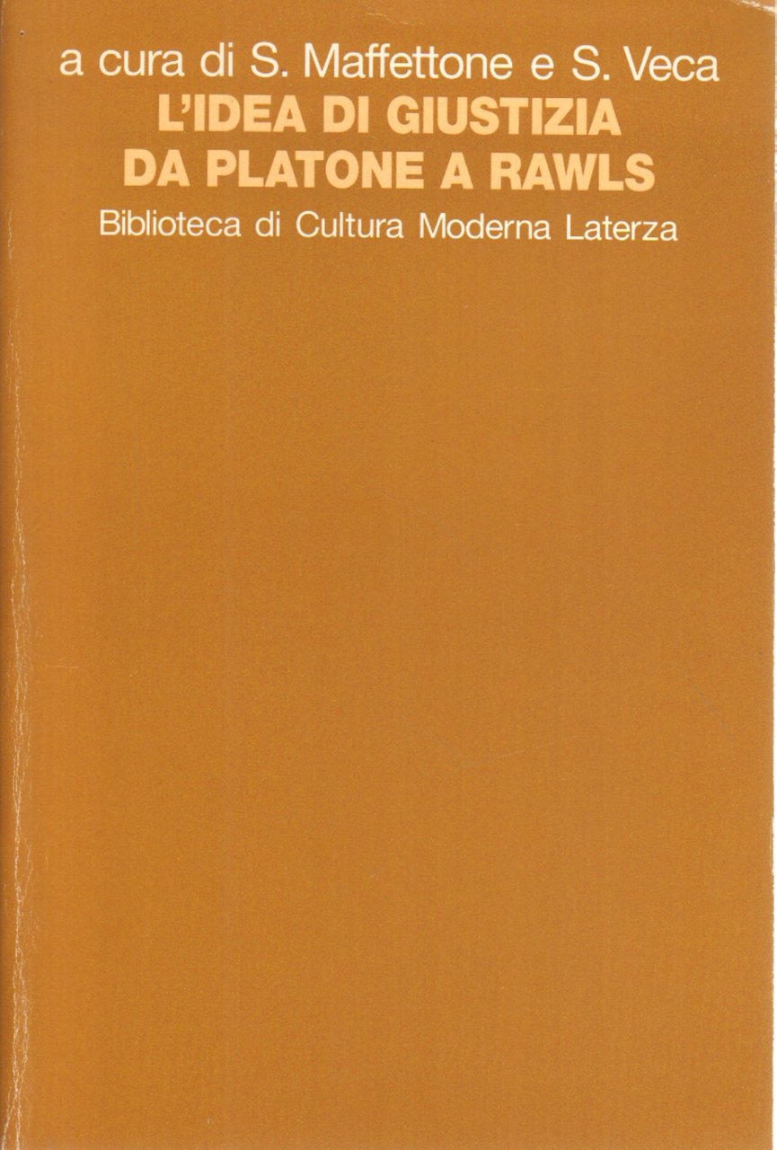 IDEA DI GIUSTIZIA DA PLATONE A RAWLS | Immagine principale