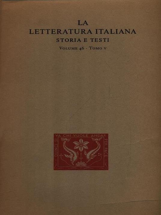La Letteratura Italiana storia e testi. Vol 46 tomo VII. Illuministi  italiani
