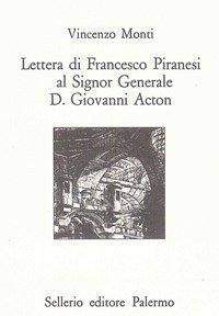 LETTERA DI FRANCESCO PIRANESI AL SIGNOR GENER