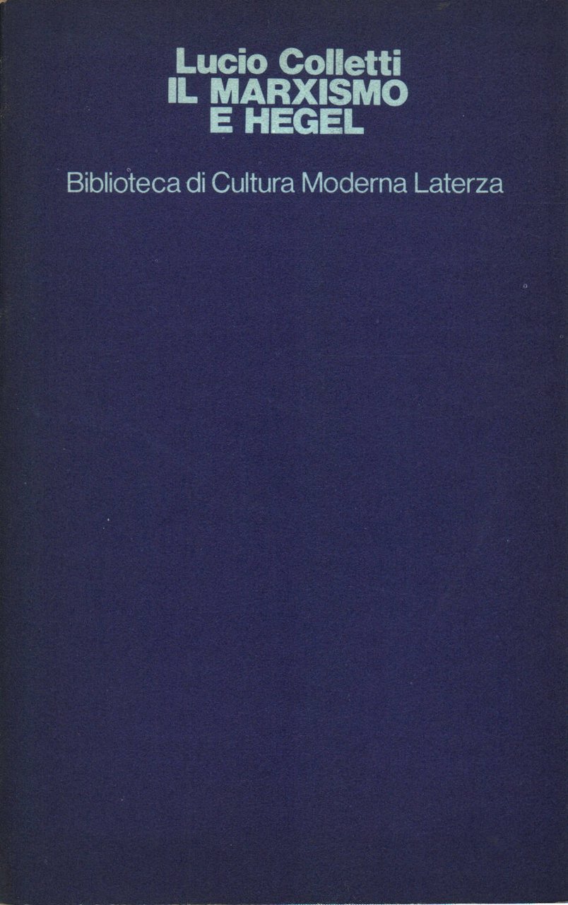 MARXISMO E HEGEL | Immagine principale