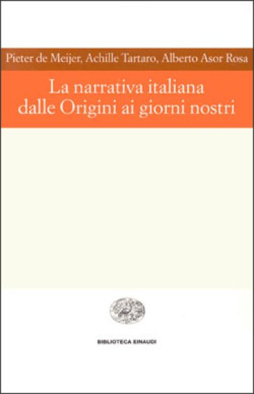 NARRATIVA ITALIANA DALLE ORIGINI AI GIORNI NS
