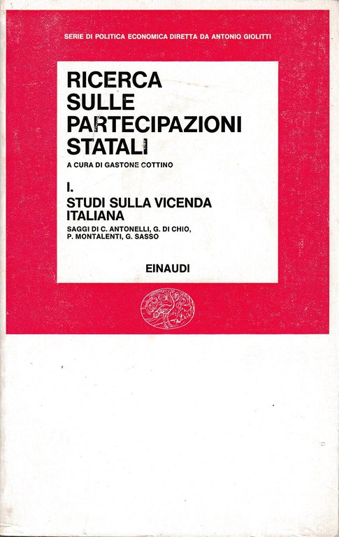 RICERCA SULLE PARTECIPAZIONI STATALI VOL 1