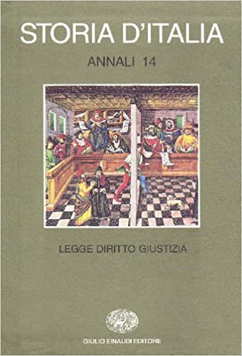 STORIA D`ITALIA ANNALI 14 LEGGE DIRITTO