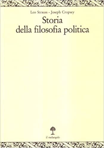 STORIA DELLA FILOSOFIA POLITICA VOLUME 1