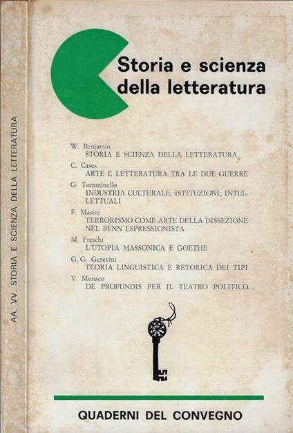 STORIA E SCIENZA DELLA LETTERATURA