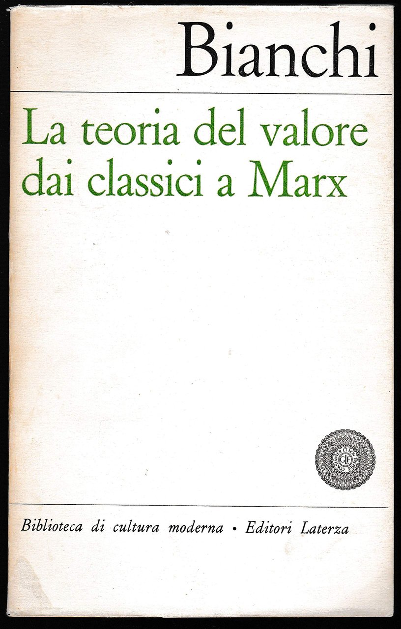 TEORIA DEL VALORE DAI CLASSICI A MARX