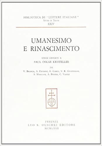 UMANESIMO E RINASCIMENTO. STUDI OFFERTI A PAU