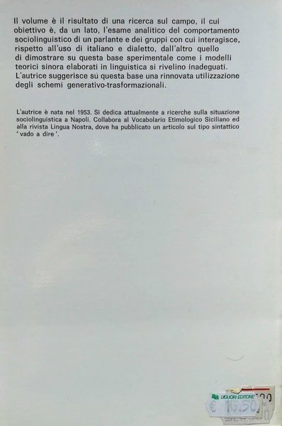 LA COMPETENZA MULTIPLA UN'ANALISI MICRO-SOCIO-LINGUISTICA