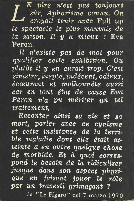 Eva Peron [COPI] - Testo italiano dello spettacolo teatrale - … | Immagine Gallery 2