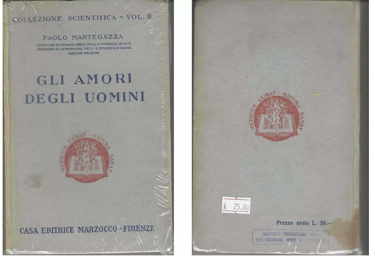 "Gli amori degli uomini" di Mantegazza Paolo