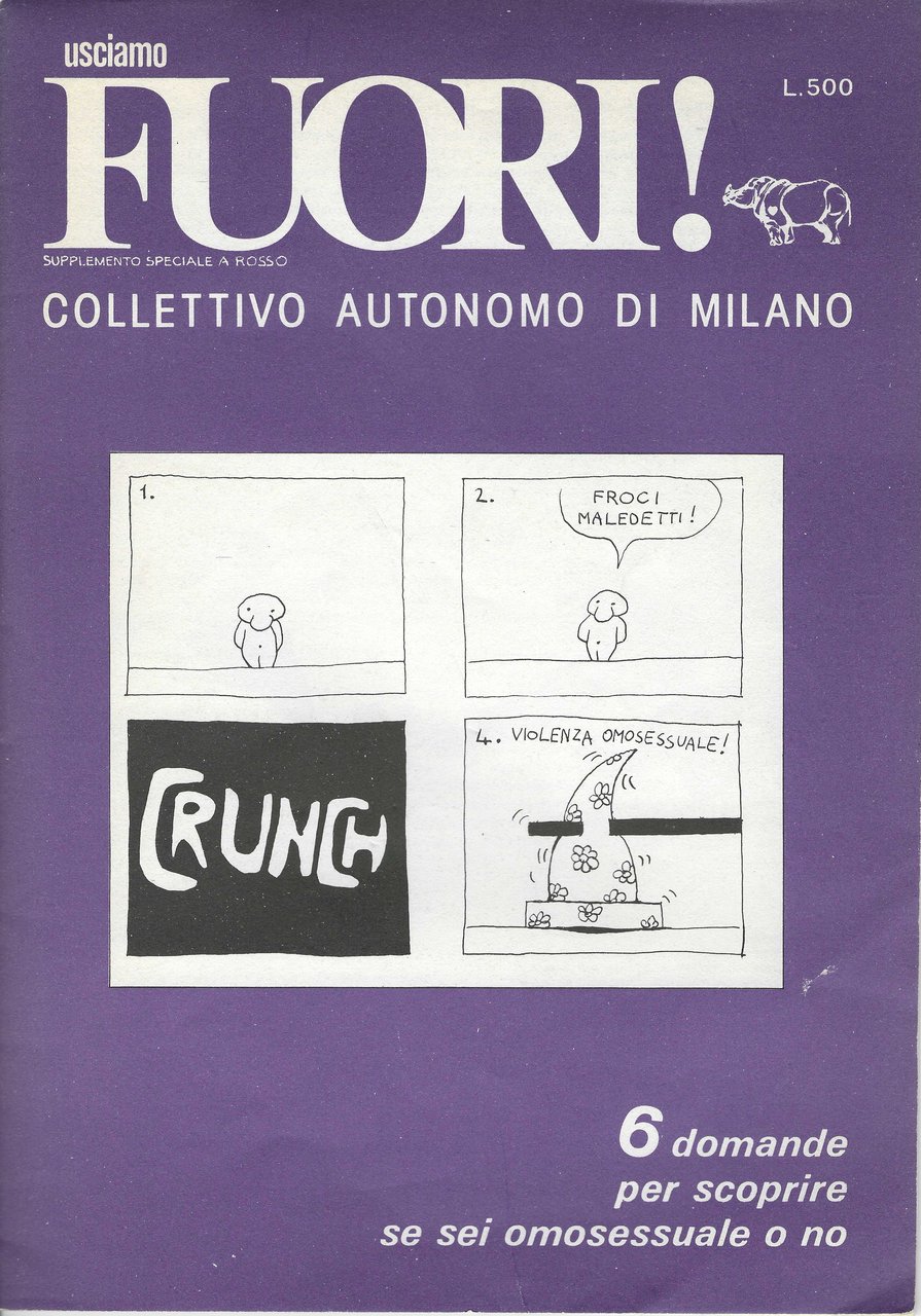Usciamo Fuori! Collettivo autonomo Milano, Supplemento a Rosso, 1974 | Immagine principale