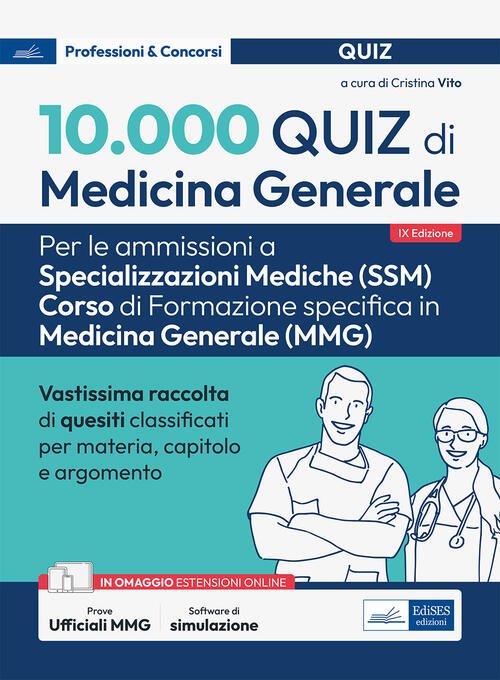 10.000 Quiz Di Medicina Generale Per Spec. Mediche. Con Software … | Immagine principale
