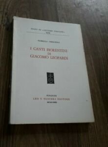 I Canti Fiorentini Di Giacomo Leopardi