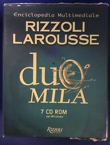 Enciclopedia Multimediale Rizzoli Larousse7 Cd-Rom Dizionario Italiano Sinonimi