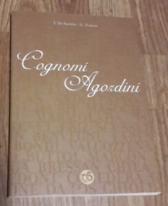 Cognomi Agordini Nardin Tomasi Nuovi Sentieri 2002