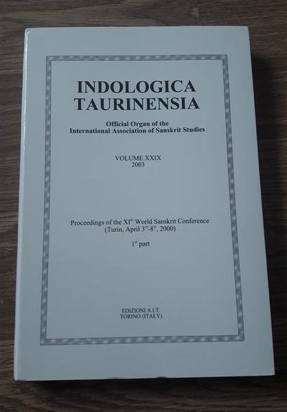 Indologica Taurinensia 1 Parte Ait Torino 2003