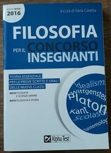 Filosofia Per Il Concorso Insegnanti 2016. Teoria Essenziale Per Le …