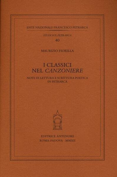 I Classici Nel Canzoniere. Note Di Lettura E Scrittura Poetica …