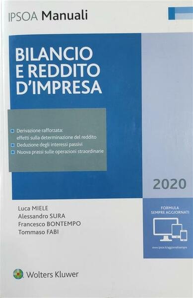 Bilancio E Reddito D'impresa Luca Miele, Francesco Bontempo, Alessandro Sura …