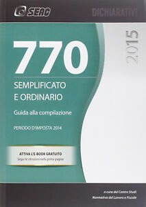 Il Modello 770/2015 Semplificato Ed Ordinario Seac 2015