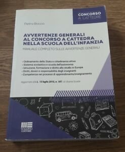 Avvertenze Generali Al Concorso A Cattedra Nella Scuola Dell'infanzia.Manuale Completo … | Immagine principale